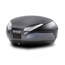 SHAD SH48 dark grey + opierka + karbónový kryt + premium lock zámok